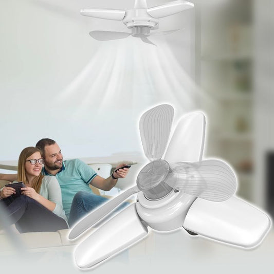 Stropní ventilátor pro domácnost se světlem a dálkovým ovládáním