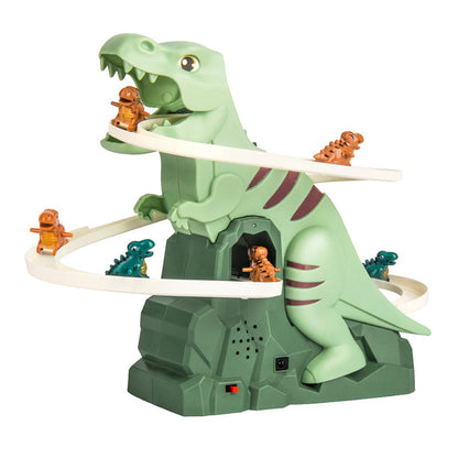 💝Dárkový nápad Horký prodej 49% VYPNUTO-Elektrický dinosaurus Chase Race Track Playset🦕